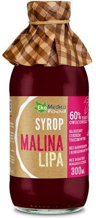 Ekamedica Syrop Malina Lipa 300Ml Ekamedica Syrop Malina Lipa 300Ml