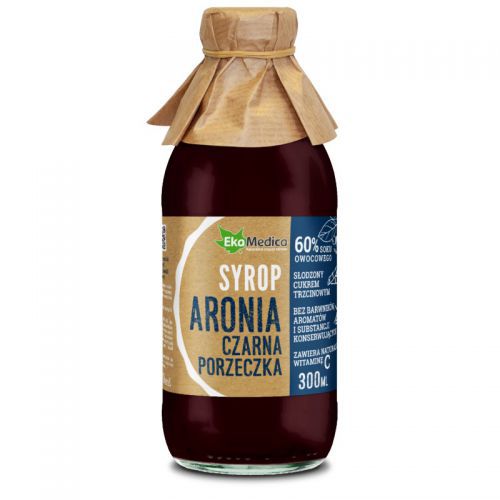 Ekamedica Syrop Aronia Czarna porzeczka 300Ml Ekamedica Syrop Aronia Czarna porzeczka 300Ml